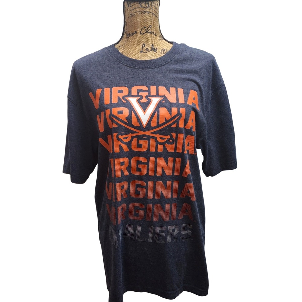 Virginia Cavaliers Colosseum Athletics T Shirt‎ NCAA Heather Blue Large